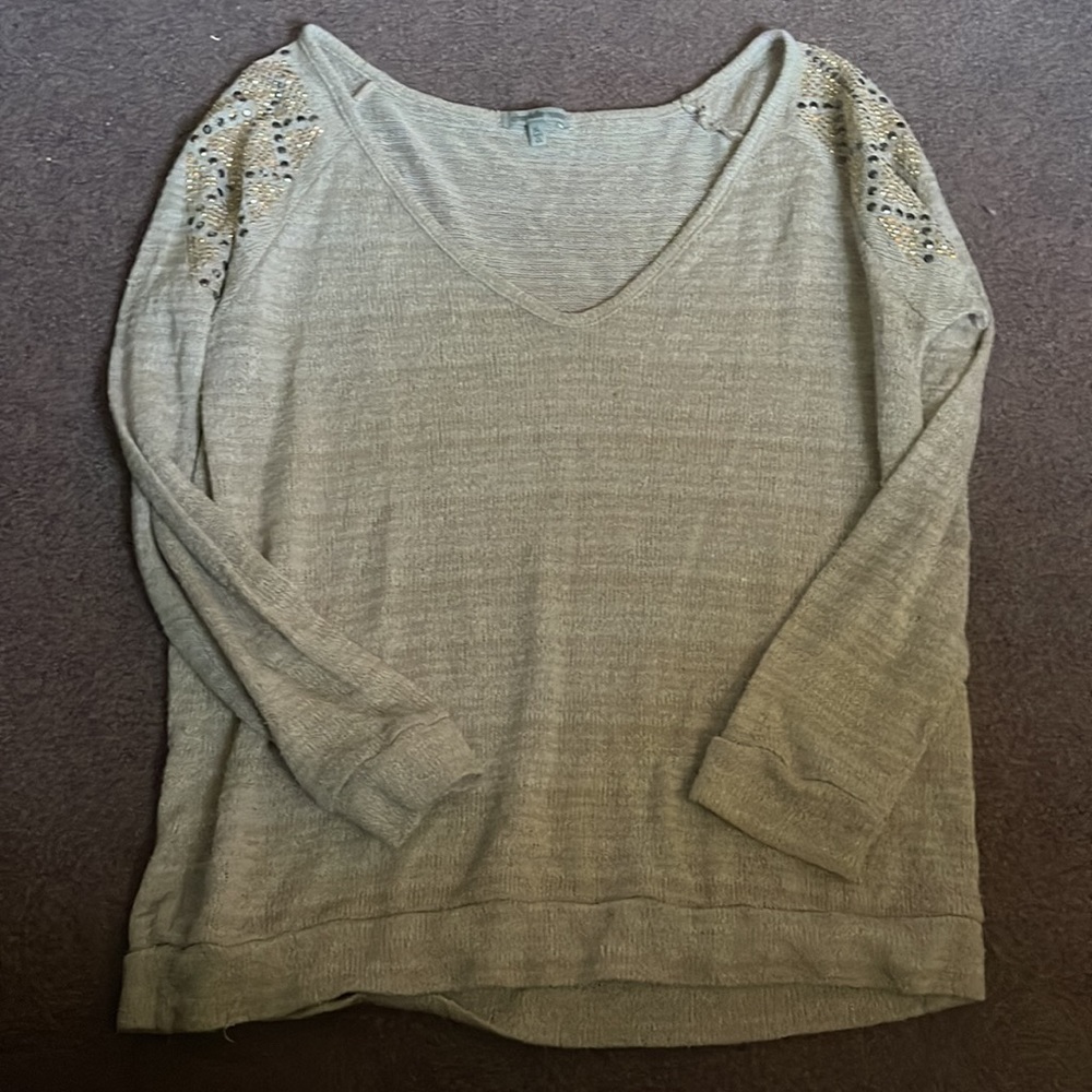 Charlotte Russe sparkly shoulder long sleeve